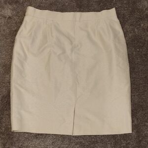 Louis Feraud Metallic Jacquard Pencil Skirt